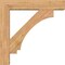 Ekena Millwork Imperial Block Smooth Bracket w/ Offset Brace, Western Red Cedar, 7 1/2"W x 38"D x 38"H BKT0806X38X38IMP05SWR - alternate 3